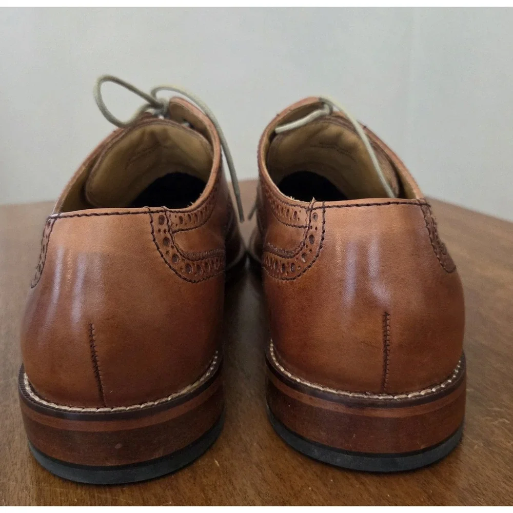Cole Haan Wingtip Dress Shoes Men's Sz 13 Oxfords CO9303 573141 British‎ Tan
